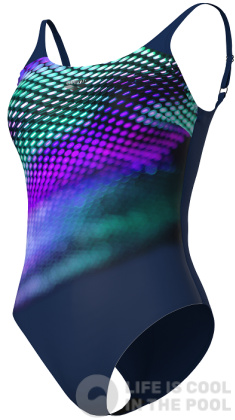 Maillots de bain femme Arena Bodylift Swimsuit U Back Teresa C-Cup Navy/Bali Green