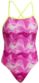 Maillots de bain femme Funkita Pink Caps Tie Me Tight One Piece