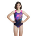 Maillots de bain fille Speedo Digital Allover Splashback Girls Black/Flare Pink