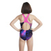 Maillots de bain fille Speedo Digital Allover Splashback Girls Black/Flare Pink