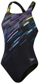 Maillots de bain femme Speedo Digital Printed Medalist Black