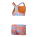 Maillots de bain fille Speedo Allover 2 piece Boyleg Short Girls Orange/Blue