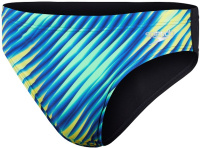 Maillots de bain homme Speedo Allover Digital 7cm Brief Black/True Cobalt