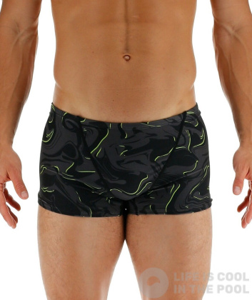 Maillots de bain homme Swimaholic Galaxy Square Leg Boxer Black/Lime