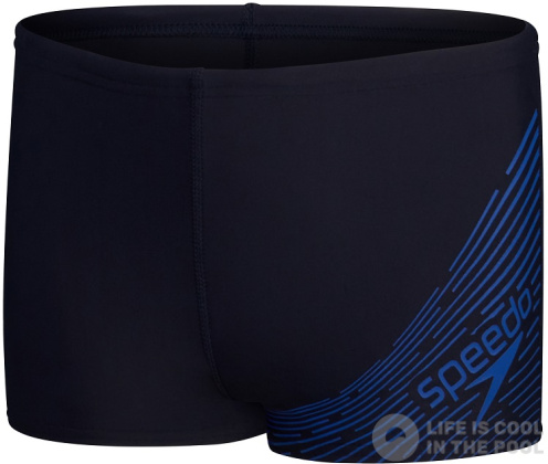 Maillots de bain garçon Speedo Medley Logo Aquashorts Junior True Navy/True Cobalt