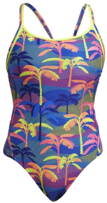 Maillots de bain femme Funkita Palm A Lot Diamond Back One Piece