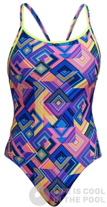 Maillots de bain femme Funkita Be Square Diamond Back One Piece