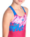 Arena Splash Point Swimsuit V Back Girls Fuschia