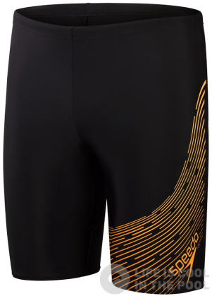 Speedo Medley Logo Jammer Black/Mandarin Peel