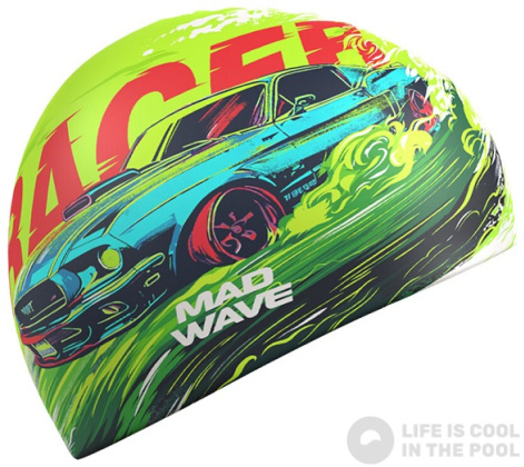 Mad Wave Racer Swimming Cap