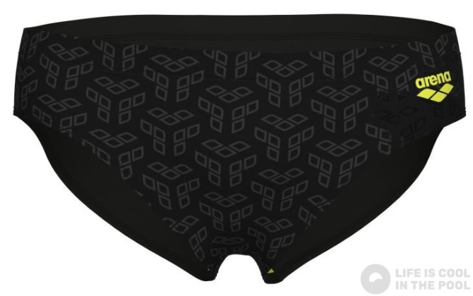 Arena Performance Monogram Swim Briefs Black