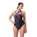 Speedo Printed Hydrasuit Black/Plum Dandy